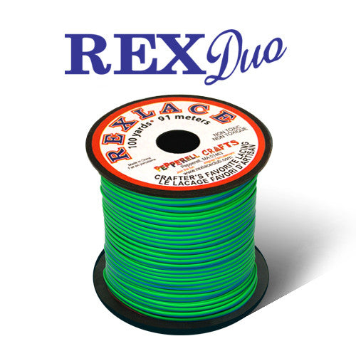 RexDuo - Double-Sided Rexlace PVC Plastic Lacing for Crafts