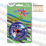 Stretch Magic Elastic Bead Cord, 1.5mm x 4m, Clear or Black, Beaded Bracelets, Stretch Jewelry, Friendship Bracelets