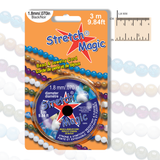 Stretch Magic Elastic Bead Cord 1.8mm x 3m, Clear or Black, Bead Bracelets, Stretch Rings, DIY Jewelry Making