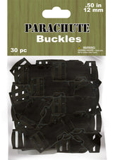 PCBUCK12 Paracord Side-Release Buckles, 12mm, Plastic, Black, Friendship Bracelets, Lanyards, Paracord Projects