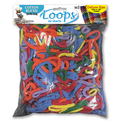 Cotton Blended Weaving Loops 16oz, for 10-Inch Loom, 3 Color Palettes, Potholder Weaving, Loom Crafts, Home Decor