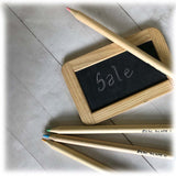 Colored Chalk Pencil Set with Sharpener, 4-Color (Red, Orange, Green, Blue), Slate Chalkboards, Decorative Lettering, Chalkboard Art