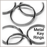 Metal Split Key Rings, Bulk Pack of 144, Paracord Lanyards, Keychains, ID Badge Holders, Craft Hardware
