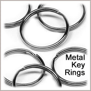 Metal Split Key Rings, Bulk Pack of 144, Paracord Lanyards, Keychains, ID Badge Holders, Craft Hardware