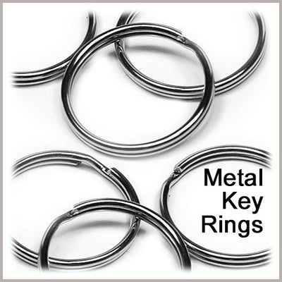 Metal Split Key Rings, Bulk Pack of 144, Paracord Lanyards, Keychains, ID Badge Holders, Craft Hardware
