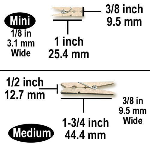 Mini Spring Clothes Pins