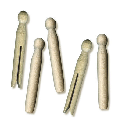 Wooden Doll Pins, Unfinished, Bulk Pack, Doll Making, Holiday Ornament Crafts, Home Decor Painting, Kids Art Projects