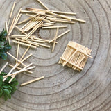 Wooden Match Sticks, Craft Grade, Unfinished, Architectural Models, Dioramas, Kids Craft Projects, Scrapbooking