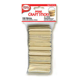 Mini Wooden Craft Sticks, Unfinished, Bulk Pack, Popsicle Art, Scale Models, Scrapbooking, Kids Craft Projects
