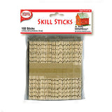 Skill Sticks Wooden Craft Sticks, Unfinished, Bulk Pack, Kids Craft Projects, School Art Projects