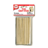 Thin Wooden Craft Sticks, Unfinished, Craft-Grade Pack, Popsicle Art, Scale Models, Weaving, Kids Craft Projects