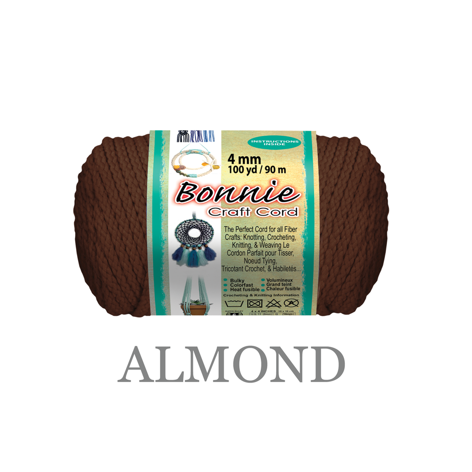 4mm Bonnie Braid 100 yard Macrame Cord