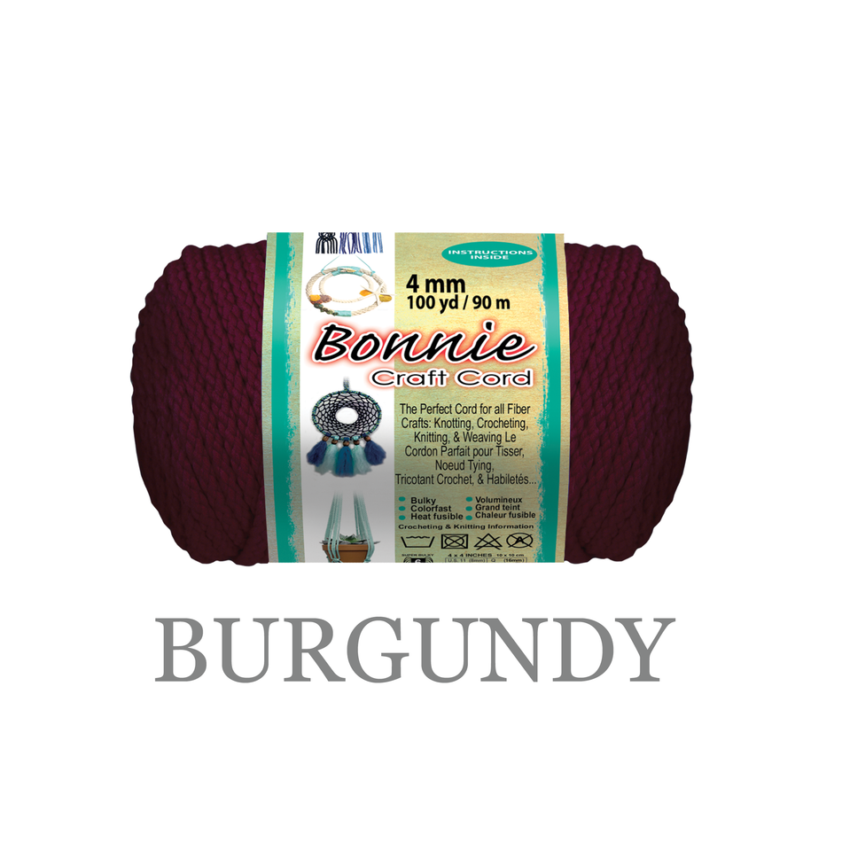 4mm Bonnie Braid 100 yard Macrame Cord