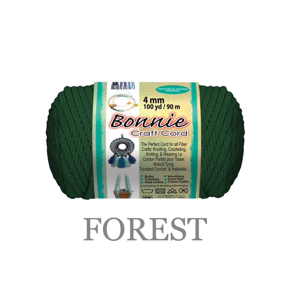 4mm Bonnie Braid 100 yard Macrame Cord