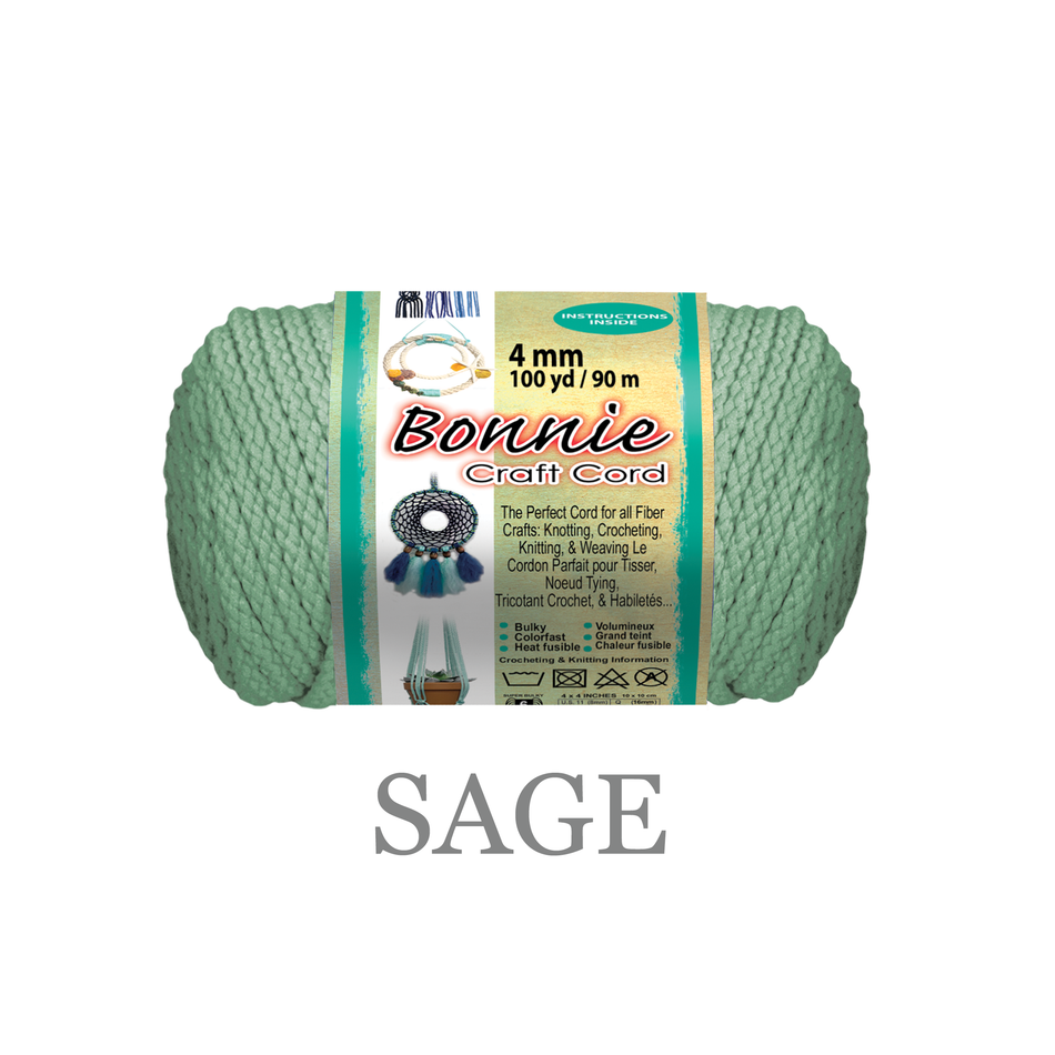 4mm Bonnie Braid 100 yard Macrame Cord