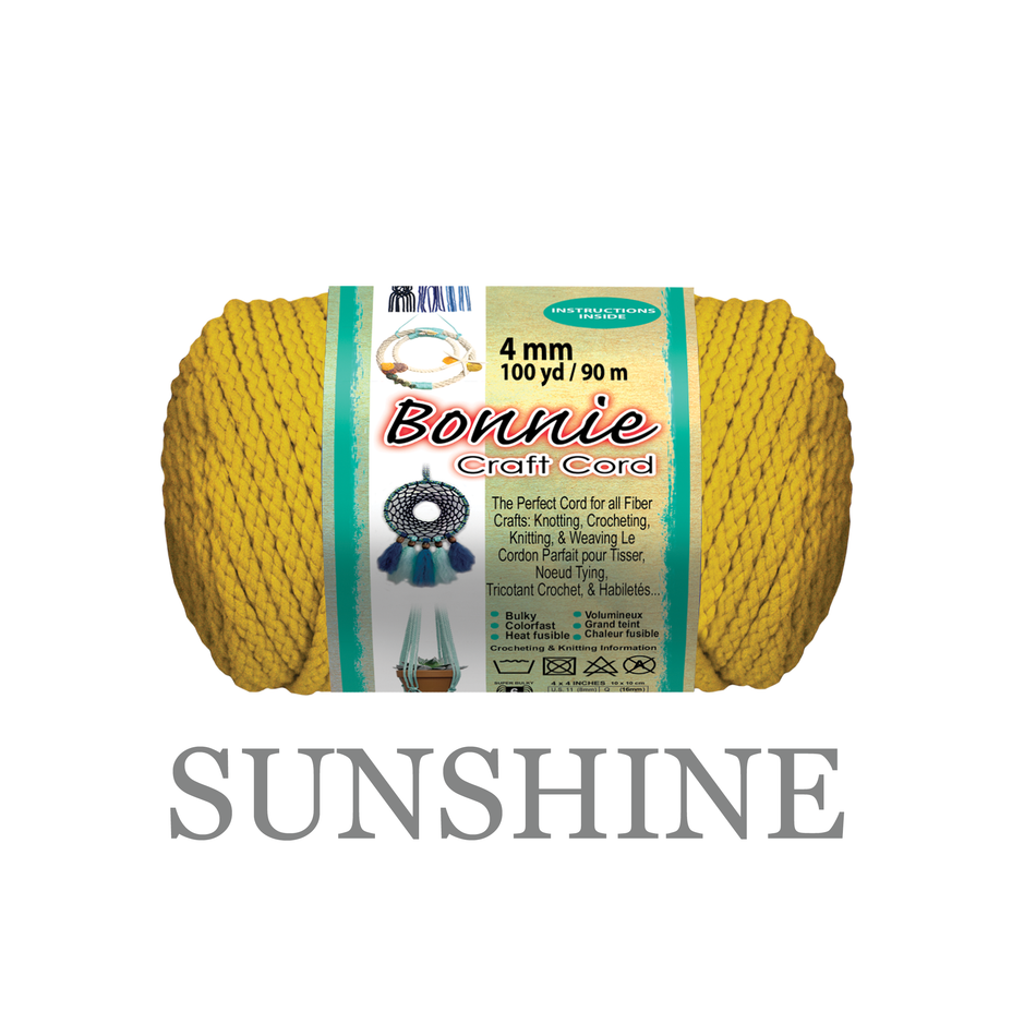 4mm Bonnie Braid 100 yard Macrame Cord