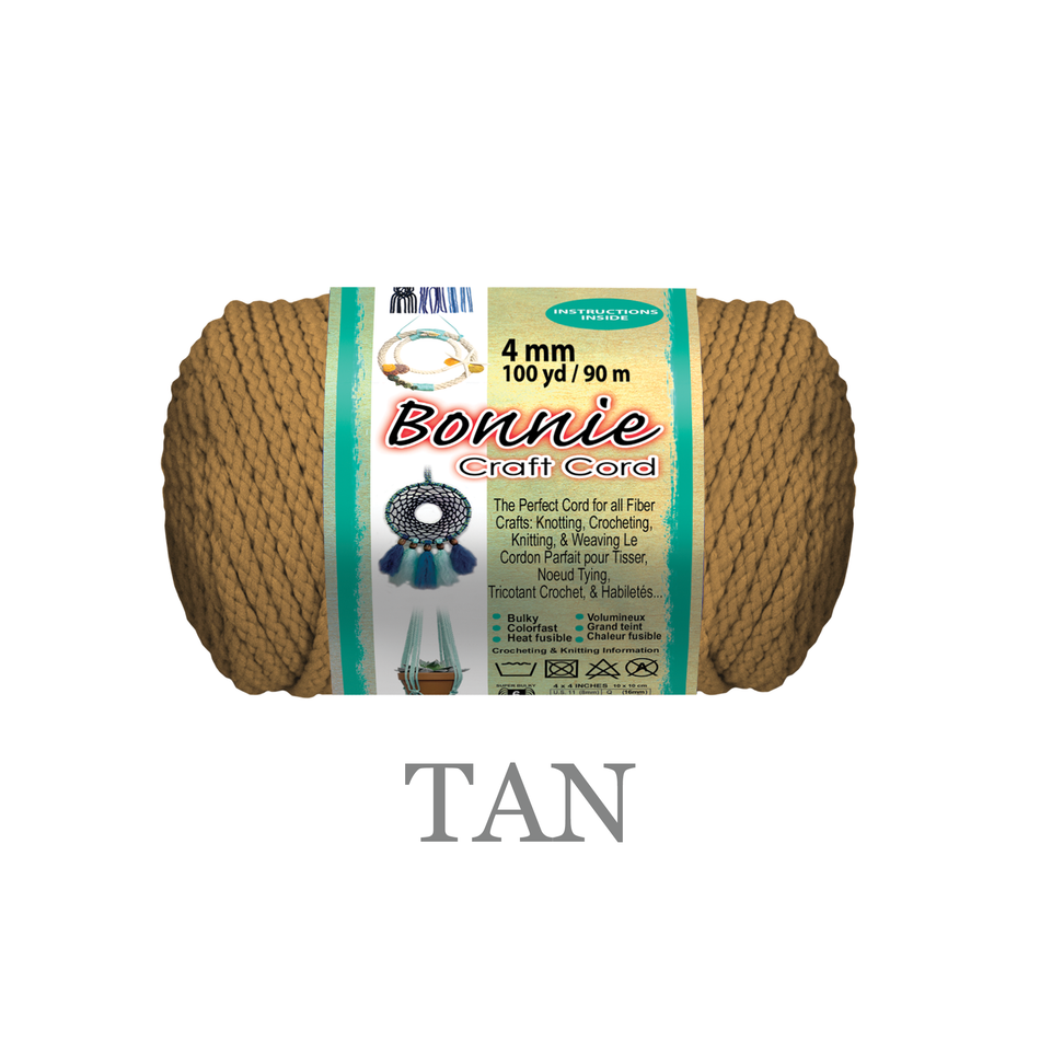 4mm Bonnie Braid 100 yard Macrame Cord
