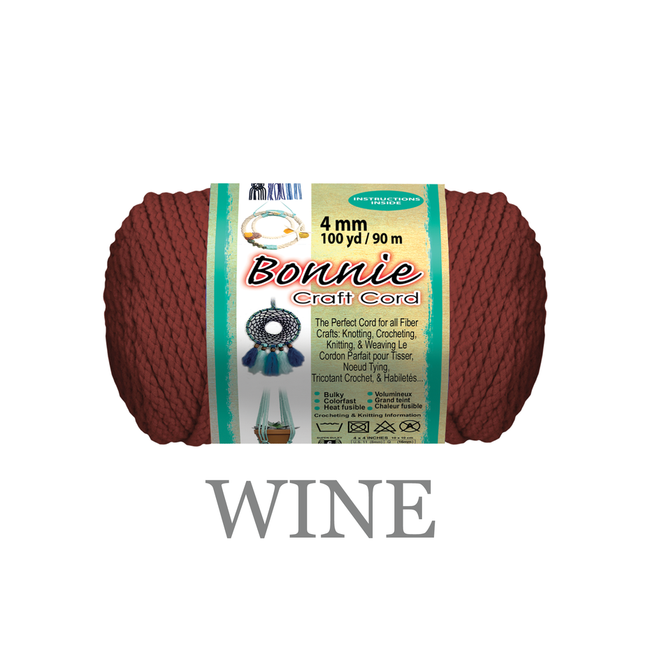 4mm Bonnie Braid 100 yard Macrame Cord