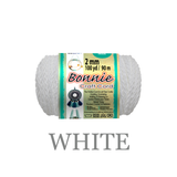 Bonnie Braid Macrame Cord 2mm x 100yd, Polypropylene, 17 Color Options, Friendship Bracelets, Jewelry Making, Wall Hangings