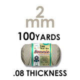 Bonnie Braid Macrame Cord 2mm x 100yd, Polypropylene, 17 Color Options, Friendship Bracelets, Jewelry Making, Wall Hangings