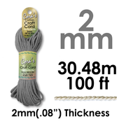Macrame Cord 2mm, Cotton, Natural Fiber, 13 Color Options, Friendship Bracelets, Dreamcatchers, Jewelry Making