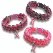 Breast Cancer Awareness Bracelets, Nylon, 3 Style Options, Fundraising, Awareness Events, Charity Sales