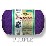 Macrame Cord 4mm x 100yd, Bonnie Braid, Polypropylene, 43 Color Options, Plant Hangers, Wall Hangings, Dreamcatchers