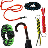 Parachute Cord Project Book Reflective, Paracord Bracelet Patterns, Pet Accessory Projects, Nylon Cord Crafts