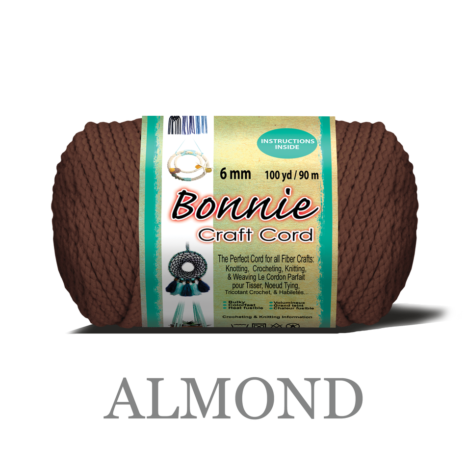 6mm Bonnie Braid 100 yard Macrame Cord