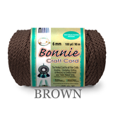 Bonnie Braid Macrame Cord 6mm, 100yd Spool, Braided Polypropylene, 43 Color Options, Wall Hangings, Plant Hangers, Home Decor