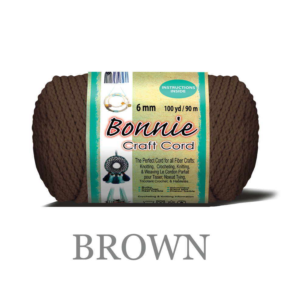 6mm Bonnie Braid 100 yard Macrame Cord