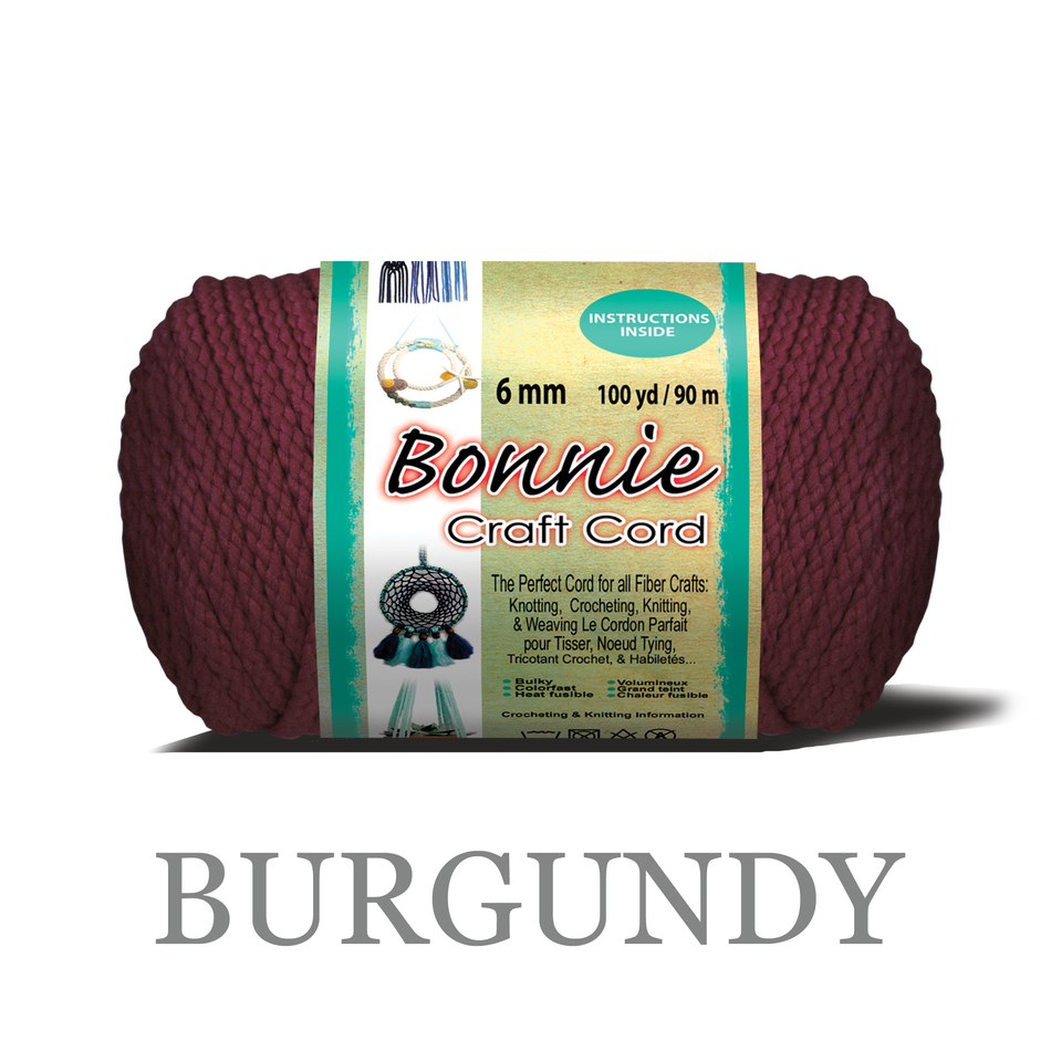 6mm Bonnie Braid 100 yard Macrame Cord