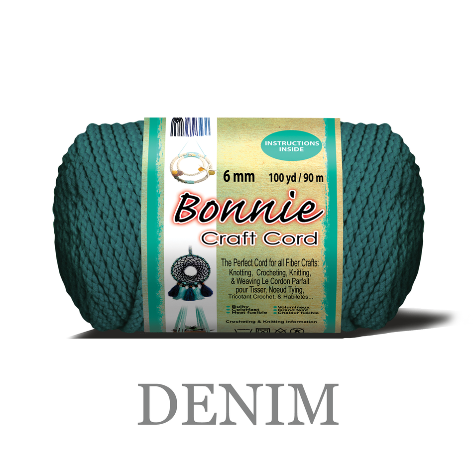 6mm Bonnie Braid 100 yard Macrame Cord
