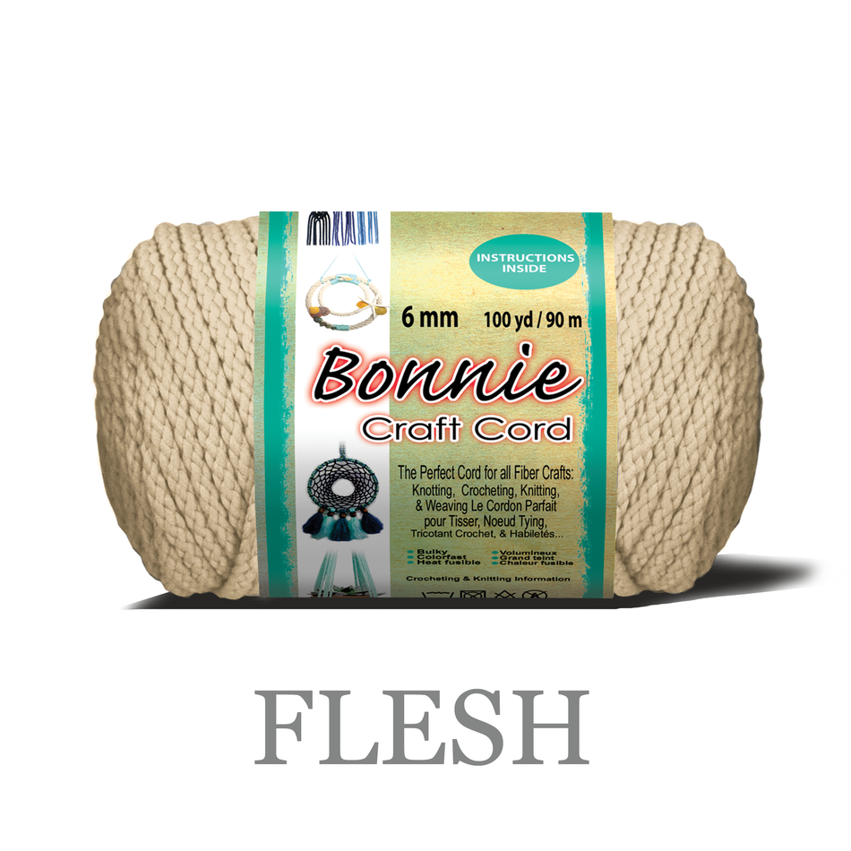6mm Bonnie Braid 100 yard Macrame Cord