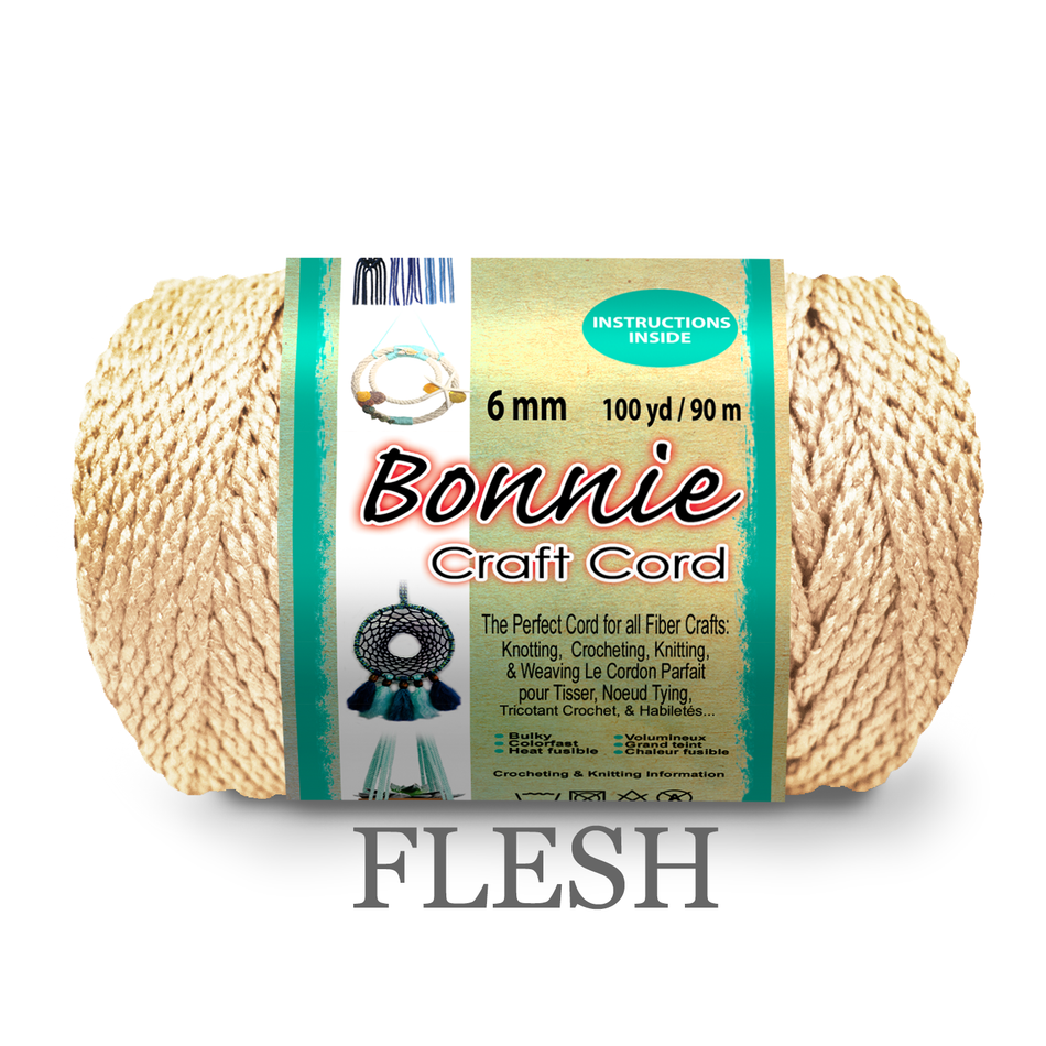 6mm Bonnie Braid 100 yard Macrame Cord
