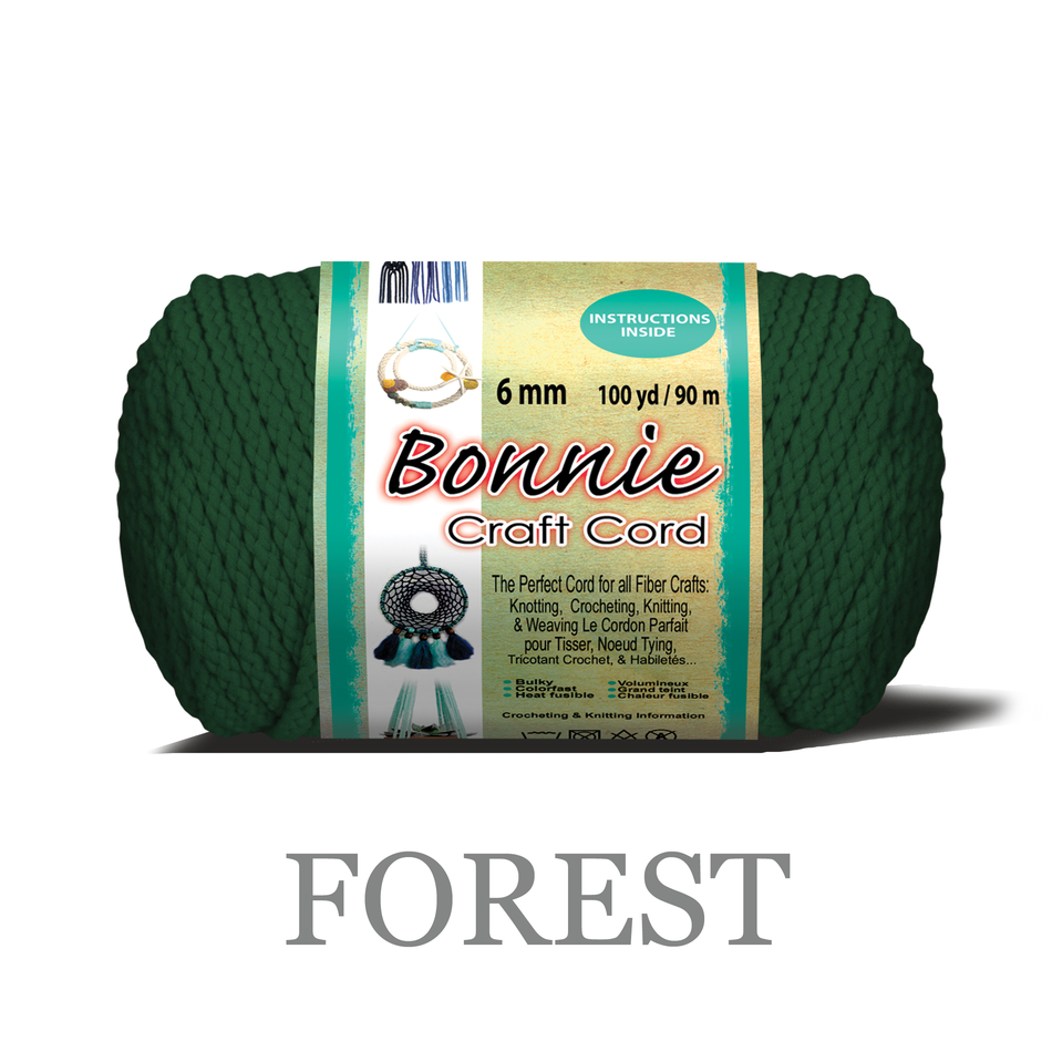 6mm Bonnie Braid 100 yard Macrame Cord