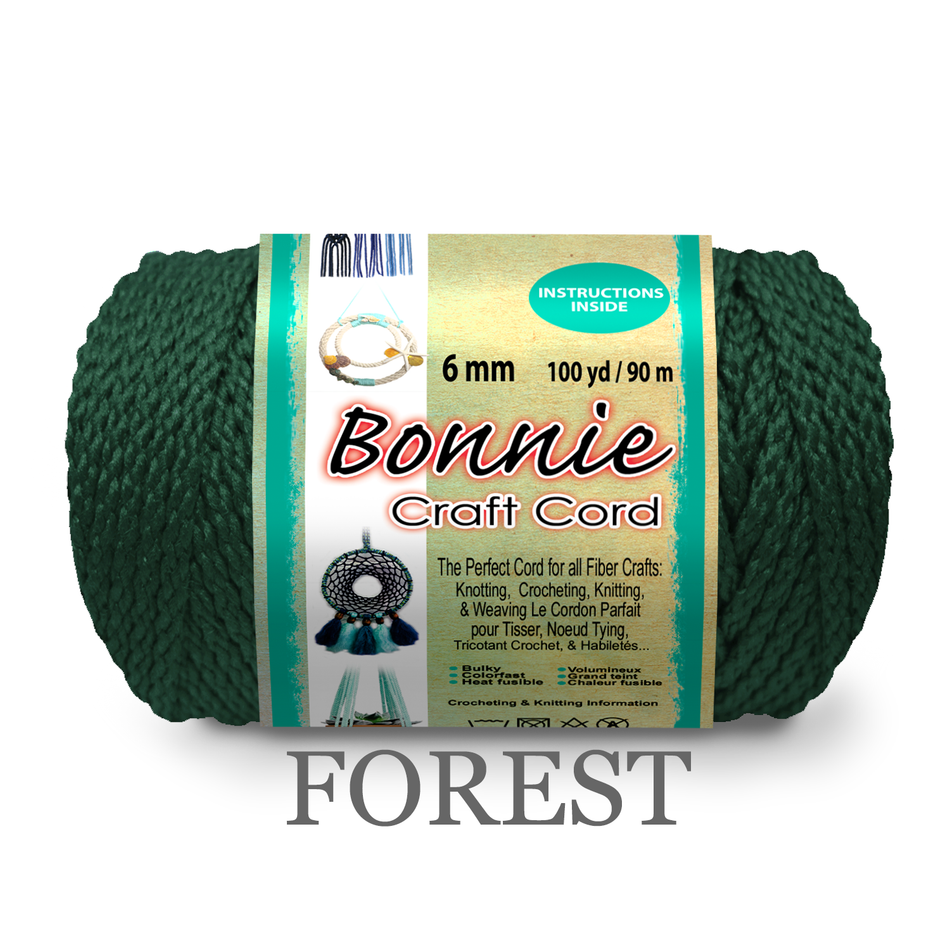 6mm Bonnie Braid 100 yard Macrame Cord