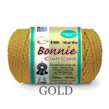 Bonnie Braid Macrame Cord 6mm, 100yd Spool, Braided Polypropylene, 43 Color Options, Wall Hangings, Plant Hangers, Home Decor