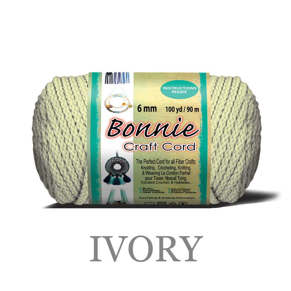 6mm Bonnie Braid 100 yard Macrame Cord