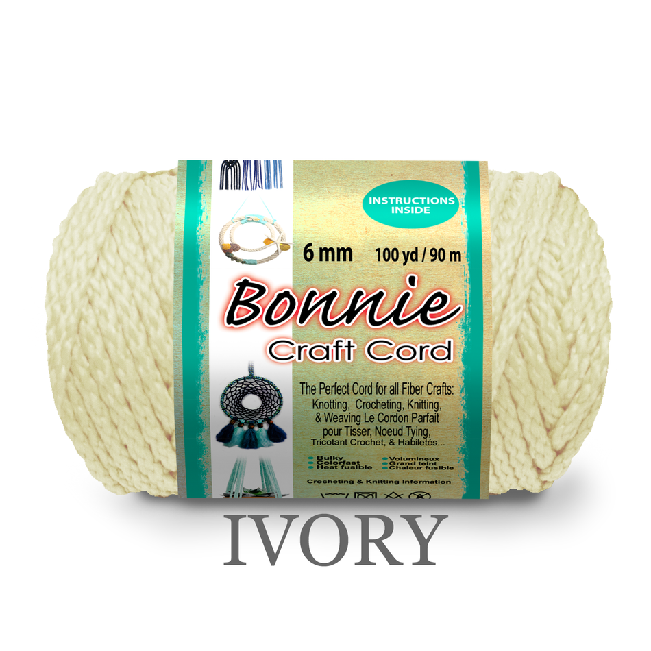 6mm Bonnie Braid 100 yard Macrame Cord