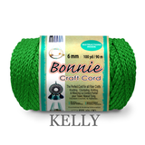 Bonnie Braid Macrame Cord 6mm, 100yd Spool, Braided Polypropylene, 43 Color Options, Wall Hangings, Plant Hangers, Home Decor
