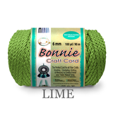 Bonnie Braid Macrame Cord 6mm, 100yd Spool, Braided Polypropylene, 43 Color Options, Wall Hangings, Plant Hangers, Home Decor