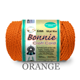 Bonnie Braid Macrame Cord 6mm, 100yd Spool, Braided Polypropylene, 43 Color Options, Wall Hangings, Plant Hangers, Home Decor