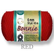 Holiday Ornament & Wreath Making Kit, 11 Pieces - Red & White 6mm Macramé Cord, 5-In Brass Ring, Faux Fur & Glitter Poms, Chenille Stems & Pearl Cord for DIY Christmas Decor
