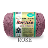 Bonnie Braid Macrame Cord 6mm, 100yd Spool, Braided Polypropylene, 43 Color Options, Wall Hangings, Plant Hangers, Home Decor
