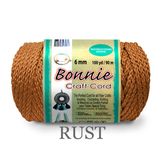 Bonnie Braid Macrame Cord 6mm, 100yd Spool, Braided Polypropylene, 43 Color Options, Wall Hangings, Plant Hangers, Home Decor