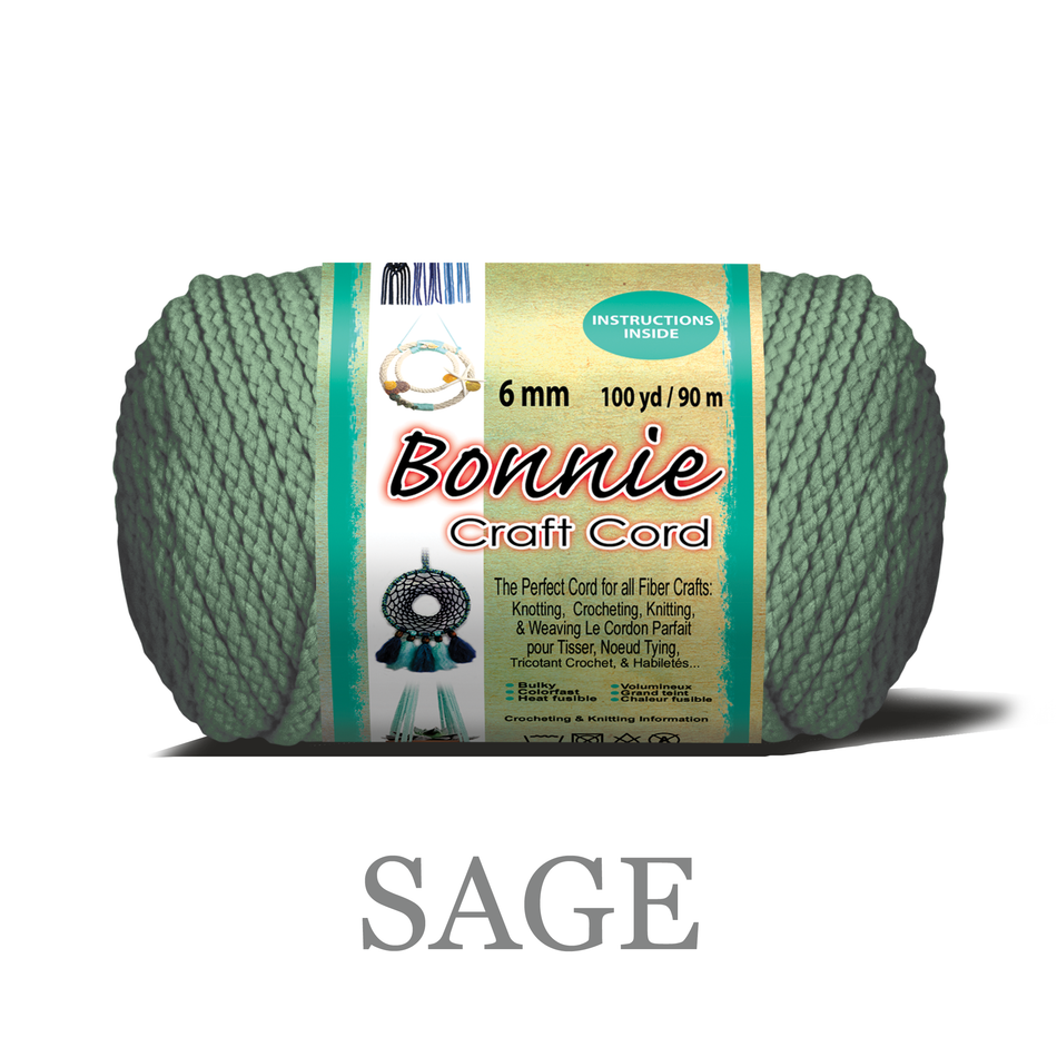6mm Bonnie Braid 100 yard Macrame Cord