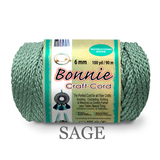 Bonnie Braid Macrame Cord 6mm, 100yd Spool, Braided Polypropylene, 43 Color Options, Wall Hangings, Plant Hangers, Home Decor