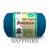 Bonnie Braid Macrame Cord 6mm, 100yd Spool, Braided Polypropylene, 43 Color Options, Wall Hangings, Plant Hangers, Home Decor
