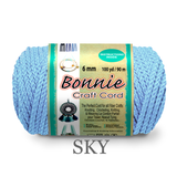 Bonnie Braid Macrame Cord 6mm, 100yd Spool, Braided Polypropylene, 43 Color Options, Wall Hangings, Plant Hangers, Home Decor